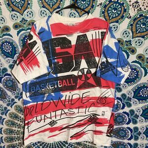 Vintage Magic Johnson USA Basketball AOP T Shirt